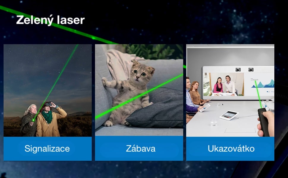 Zelený laser TrustFire Mini X3